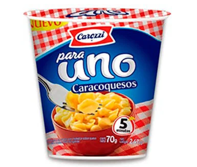 Pasta para uno Caracoquesos