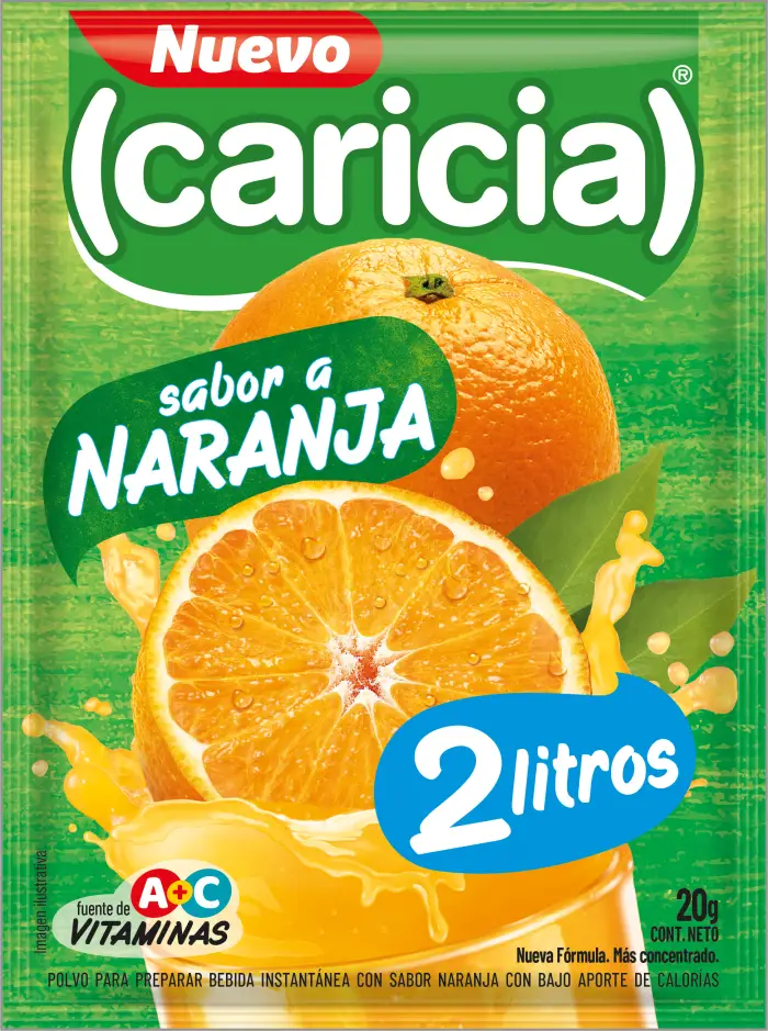 Caricia Naranja 2 Litros