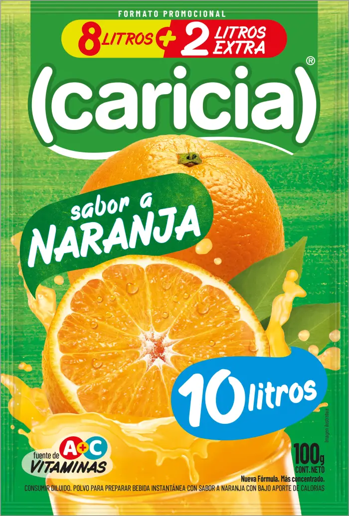 Caricia Naranja 10 Litros