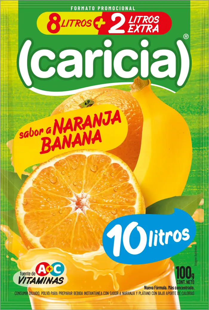 Caricia Naranja Banana 10 Litros