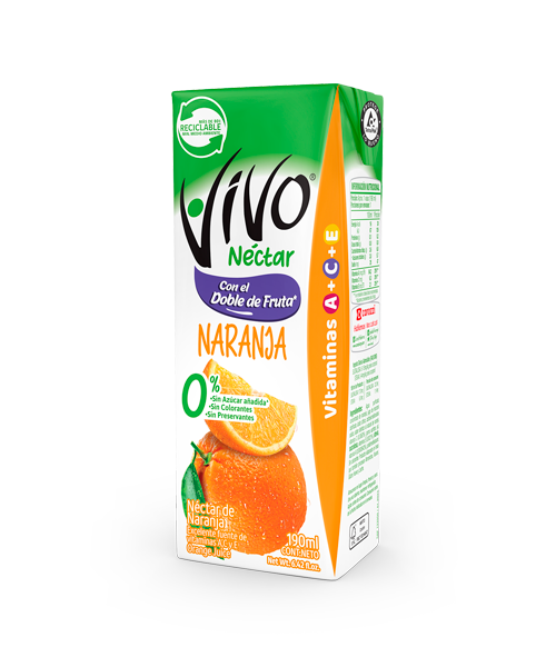 Vivo Néctar Naranja 190 ml