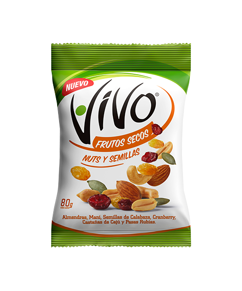 Vivo Frutos Secos Nuts y Semillas 80 g