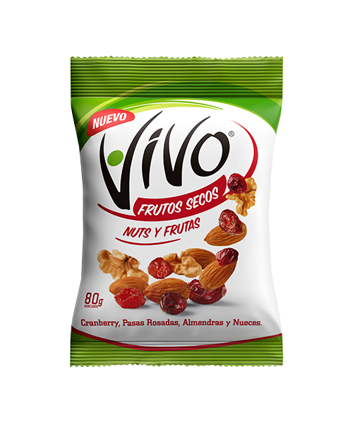 Vivo Frutos Secos Nuts y Frutas 80 g