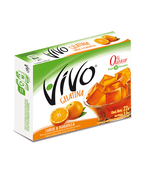 Vivo Gelatina Naranja 22 g