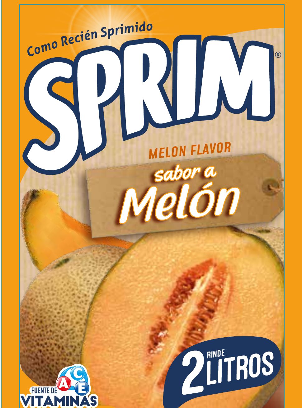 Jugo Sprim 2L Melón 25 g.