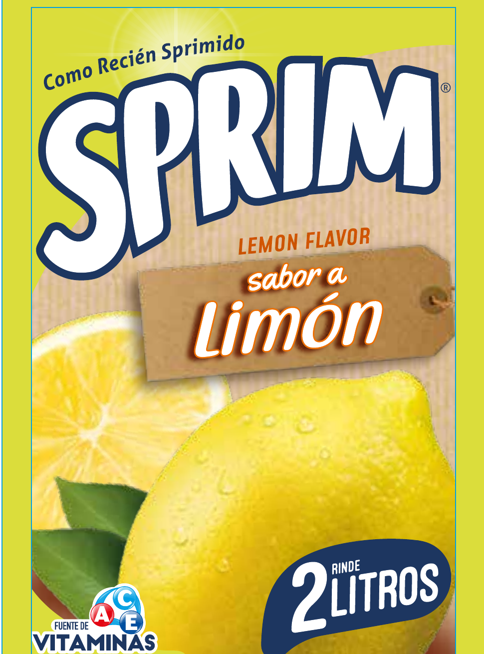 Jugo Sprim 2L Limón 25 g.