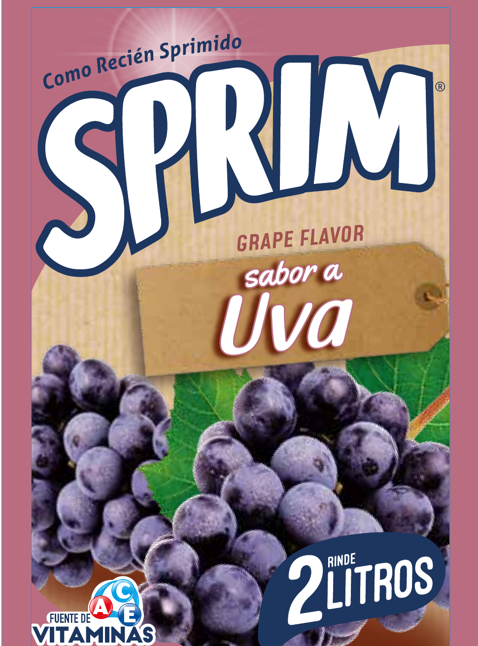 Jugo Sprim 2L Uva 25 g.