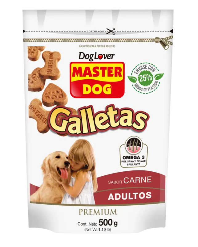 Master Dog Adulto Galleta Carne 500 g